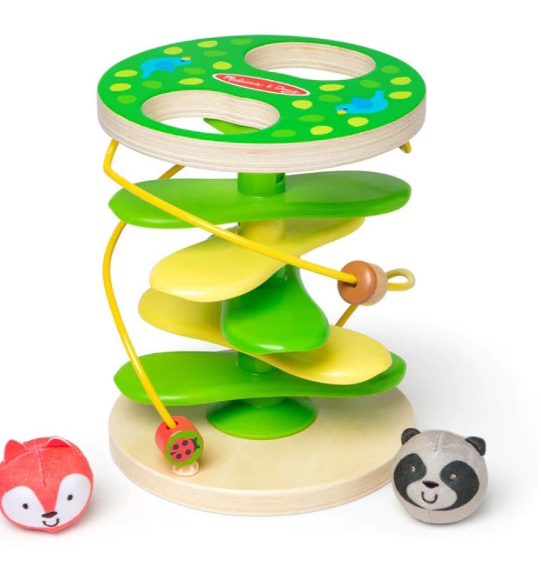 Melissa & Doug - Забавна спирала с плюшени, кръгли играчки - Падащо дърво