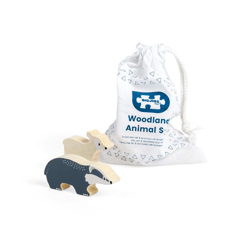 Bigjigs - Малки дървени горски животни