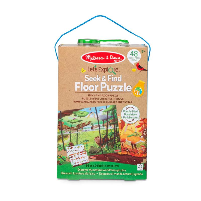 Двустранен пъзел за търсене и намиране - Lets Explore - Melissa & Doug