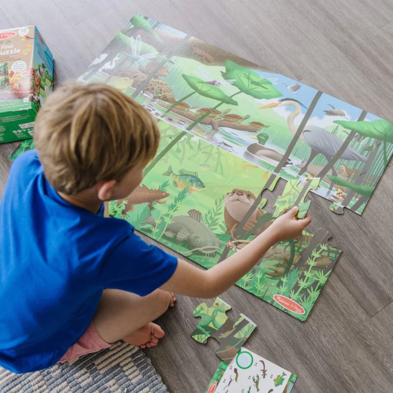 Двустранен пъзел за търсене и намиране - Lets Explore - Melissa & Doug