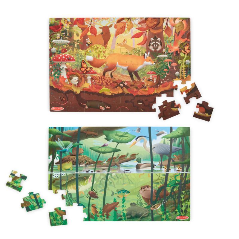 Двустранен пъзел за търсене и намиране - Lets Explore - Melissa & Doug